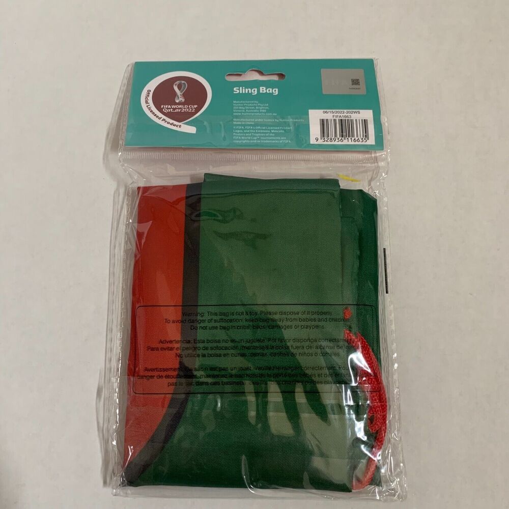 World Cup Qatar 2022 Soccer Mexico Sling Bag 17"x 13.5" Brand New - Picture 2 of 9